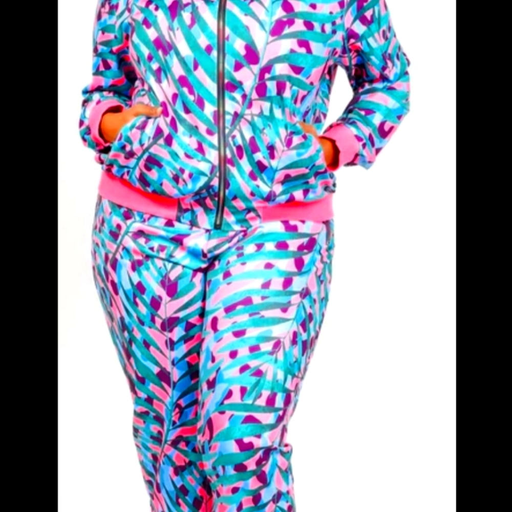 NEW Sassy Jones Havanna Pink Jogger JACKET in Medium